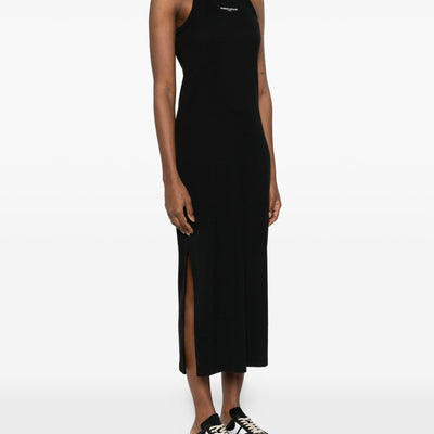 Maison Kitsuné Maison KitsunÃ© Logo ribbed tank dress