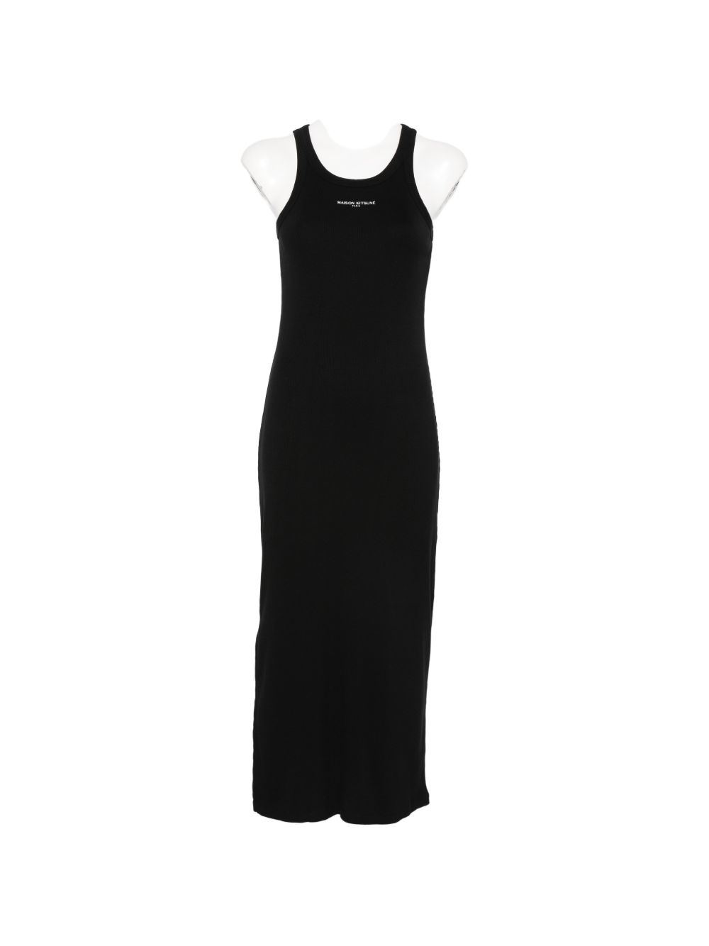 Maison Kitsuné Maison KitsunÃ© Logo ribbed tank dress