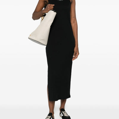 Maison Kitsuné Maison KitsunÃ© Logo ribbed tank dress