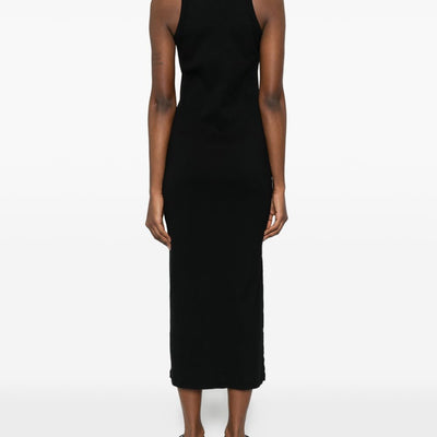 Maison Kitsuné Maison KitsunÃ© Logo ribbed tank dress