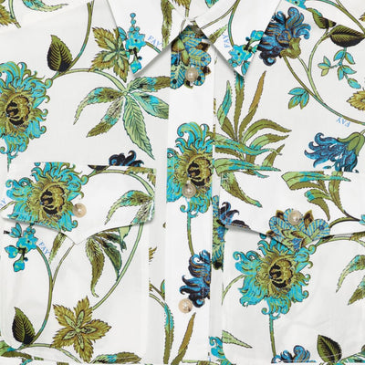 Fay Printed cotton chemisier dress