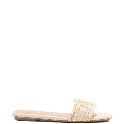 EMPORIO ARMANI EXCLUSIVE Woven raffia sandals