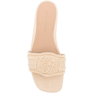 EMPORIO ARMANI EXCLUSIVE Woven raffia sandals