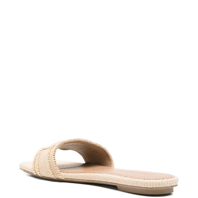 EMPORIO ARMANI EXCLUSIVE Woven raffia sandals