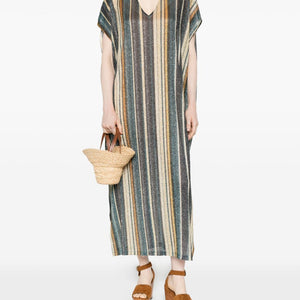Siyu Zoe striped kaftan dress