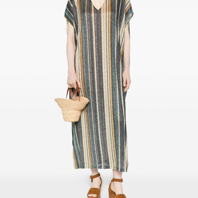 Siyu Zoe striped kaftan dress