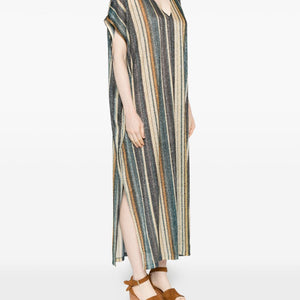 Siyu Zoe striped kaftan dress