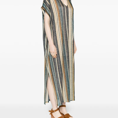 Siyu Zoe striped kaftan dress