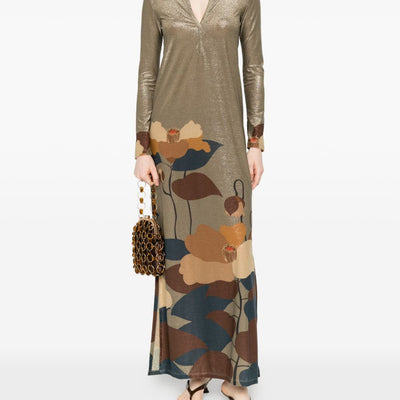 Siyu V-neck Ninfa kaftan dress