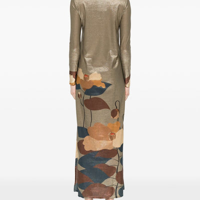 Siyu V-neck Ninfa kaftan dress