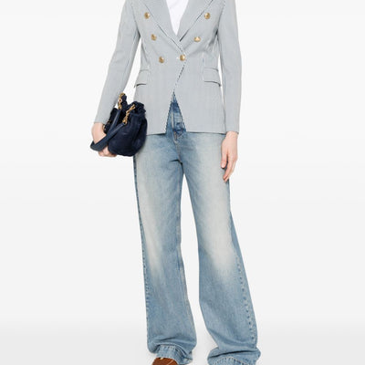 Circolo 1901 Striped double-breasted jacket
