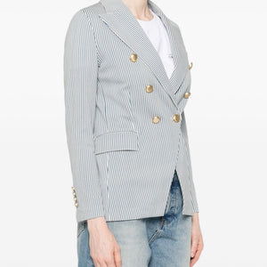 Circolo 1901 Striped double-breasted jacket