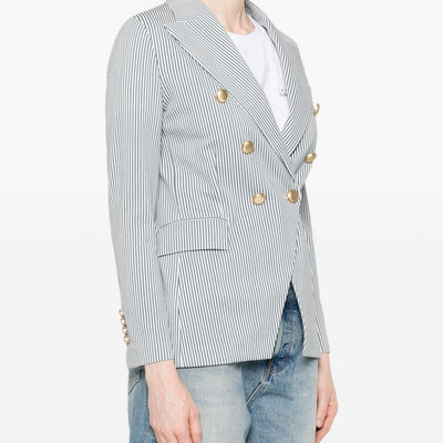 Circolo 1901 Striped double-breasted jacket