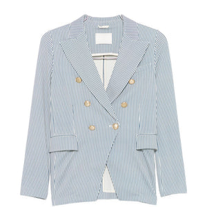 Circolo 1901 Striped double-breasted jacket