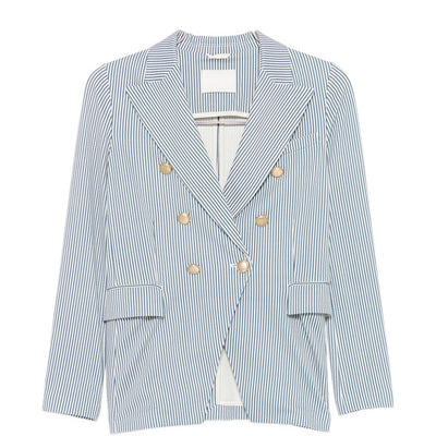 Circolo 1901 Striped double-breasted jacket