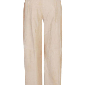 Via Masini 80 Linen wide-leg trousers