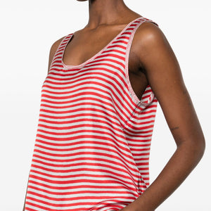 Pierre Louis Mascia Striped silk top