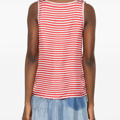 Pierre Louis Mascia Striped silk top