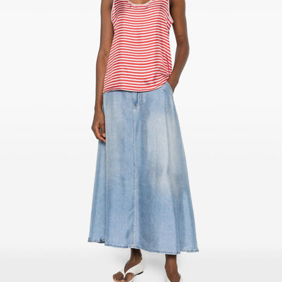 Pierre Louis Mascia Striped silk top