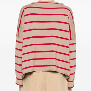 Beyou Cashmere and cotton striped sweater