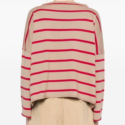 Beyou Cashmere and cotton striped sweater