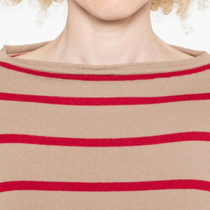 Beyou Cashmere and cotton striped sweater