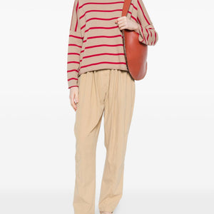 Beyou Cashmere and cotton striped sweater