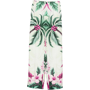 F.R.S . Printed silk trousers