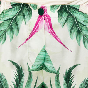 F.R.S . Printed silk trousers
