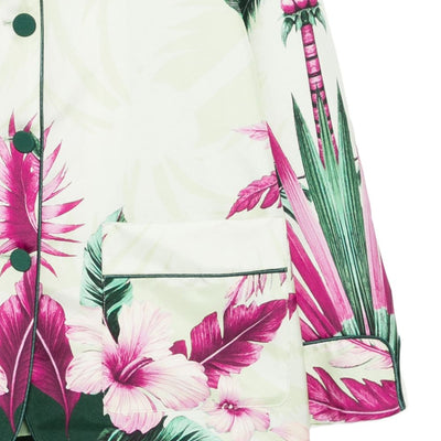 F.R.S . Printed silk jacket