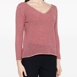 Beyou V-neck long sleeves Cashmere v-necked sweater