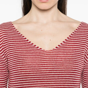 Beyou V-neck long sleeves Cashmere v-necked sweater