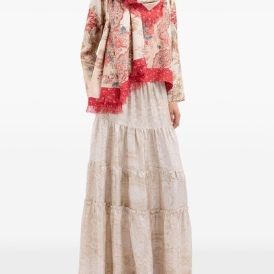 Pierre Louis Mascia Silk long skirt
