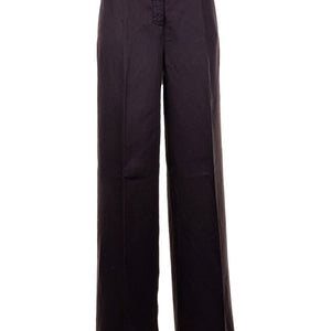 Via Masini 80 Linen wide-leg trousers