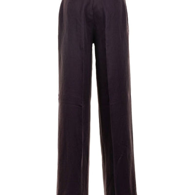 Via Masini 80 Linen wide-leg trousers