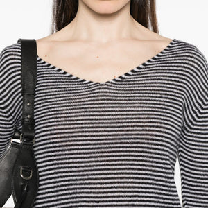 Beyou V-neck long sleeves Cashmere v-necked sweater