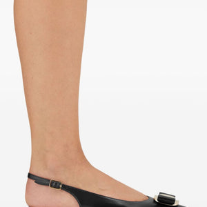Ferragamo New Vara Plate Flat Slingback