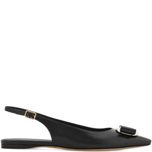 Ferragamo New Vara Plate Flat Slingback