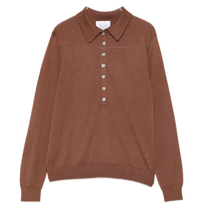 Beyou Cashmere and silk polo sweater