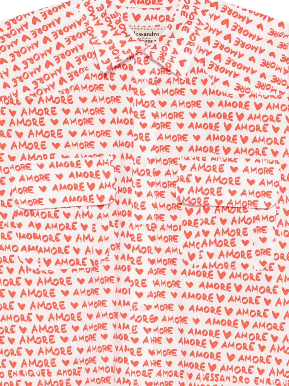 Alessandro Enriquez Printed cotton shirt