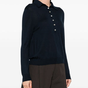 Beyou Cashmere and silk polo sweater
