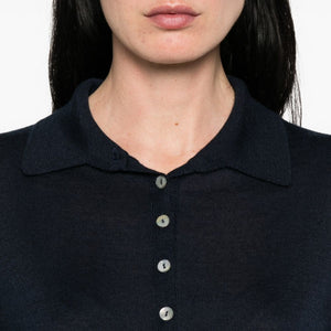 Beyou Cashmere and silk polo sweater