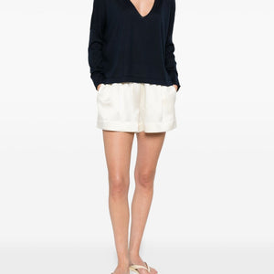 Beyou Cashmere and silk v-necked sweater