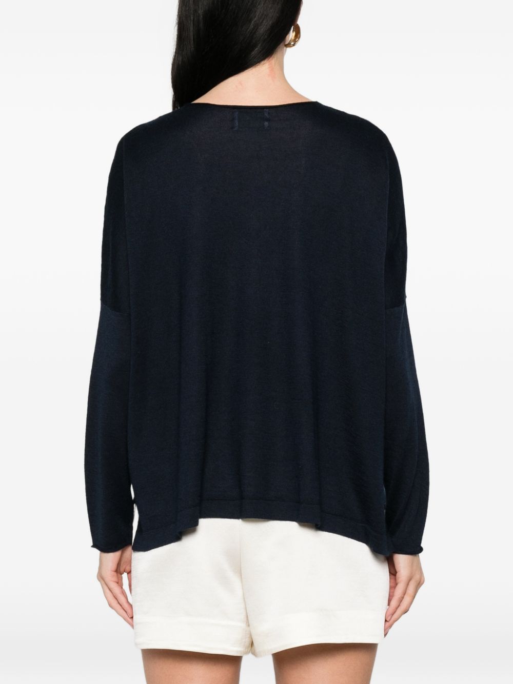 Beyou Cashmere and silk v-necked sweater