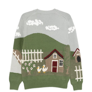 Junya Watanabe Printed cotton crewneck sweater