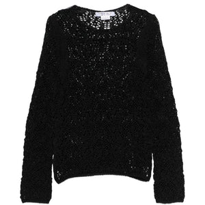Comme Comme Open-knit crewneck sweater