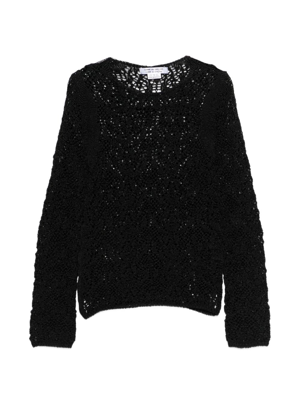 Comme Comme Open-knit crewneck sweater