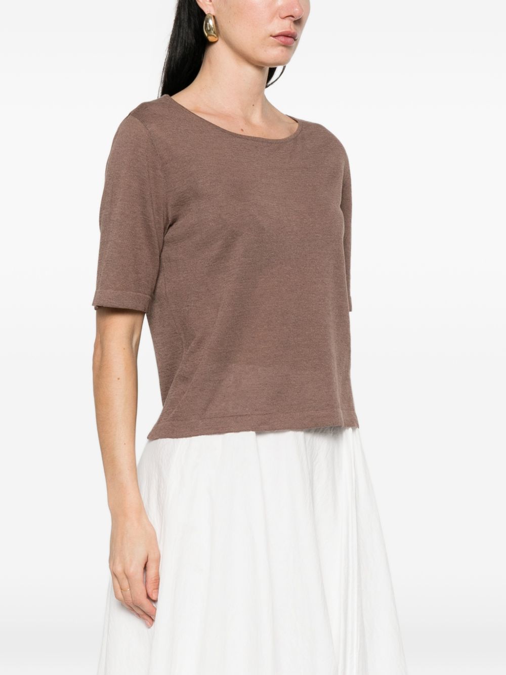 Base Linen and cotton blend sweater