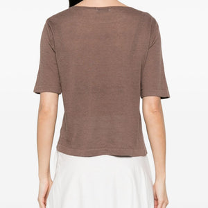 Base Linen and cotton blend sweater
