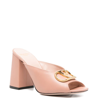 Valentino Garavani VLogo Signature leather mules.